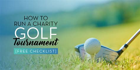 How to Run a Winning Charity Golf Tournament: Free .